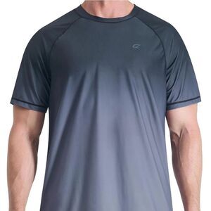 Men's Gray Short Sleeve Swim Shirt